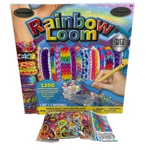 Rainbow Loom Bracelet Kit + 600 Band Refill NEW